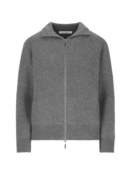 Ether Chaqueta Bómber Con Cremallera - Gris 