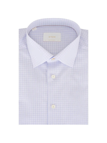  Eton Camisa A Cuadros - Azul 