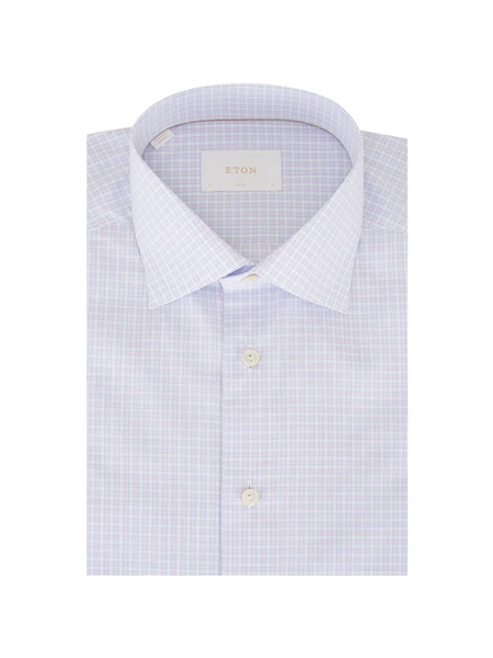  Eton Camisa A Cuadros - Azul 