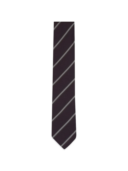  Eton Corbata De Seda A Rayas - Rojo 