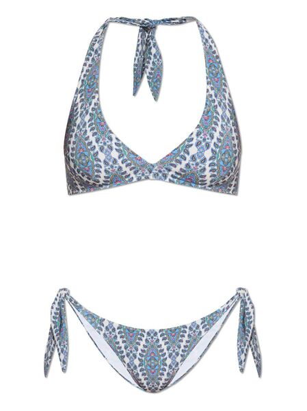  Etro Bikini Con Estampado De Cachemira - Azul 