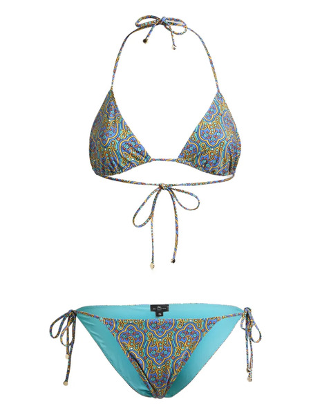  Etro Bikini Con Estampado De Cachemira - Azul 