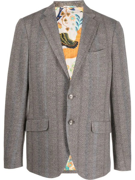  Etro Blazer A Rayas - Neutro 