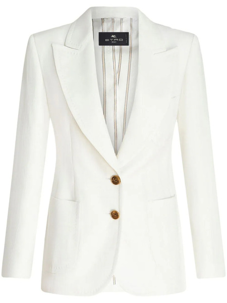  Etro Blazer Con Botones - Blanco 
