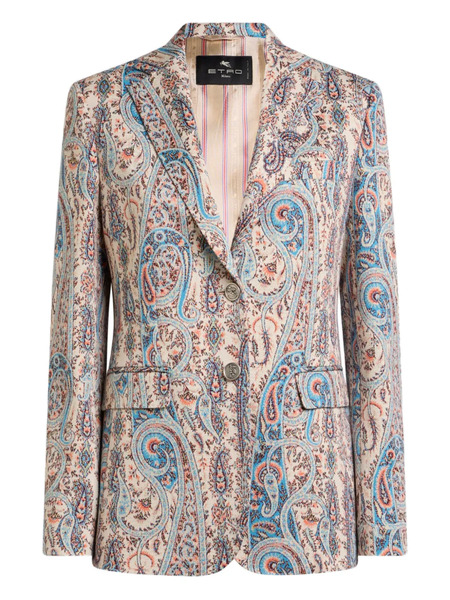 Etro Blazer Con Botones - Neutro 