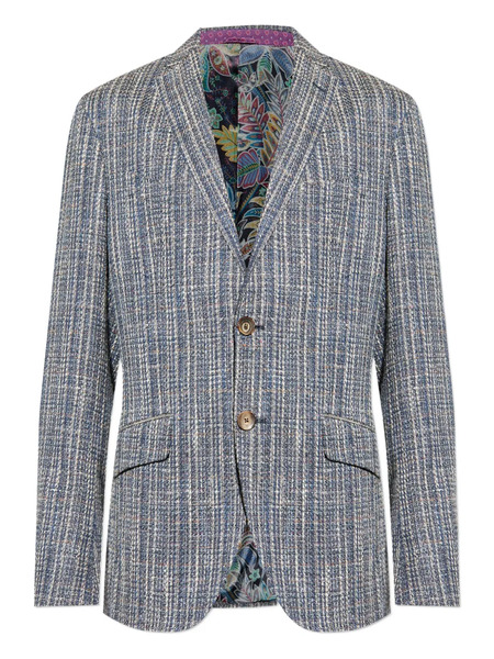  Etro Blazer De Tweed - Azul 