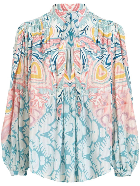  Etro Blusa Con Estampado Gráfico - Azul 