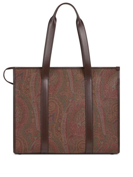  Etro Bolso Shopper Con Motivo De Cachemira - Marrón 
