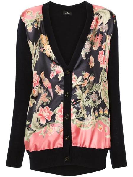  Etro Cárdigan Con Estampado Floral - Azul 