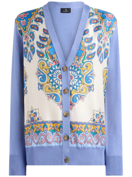  Etro Cárdigan Estampado - Morado 