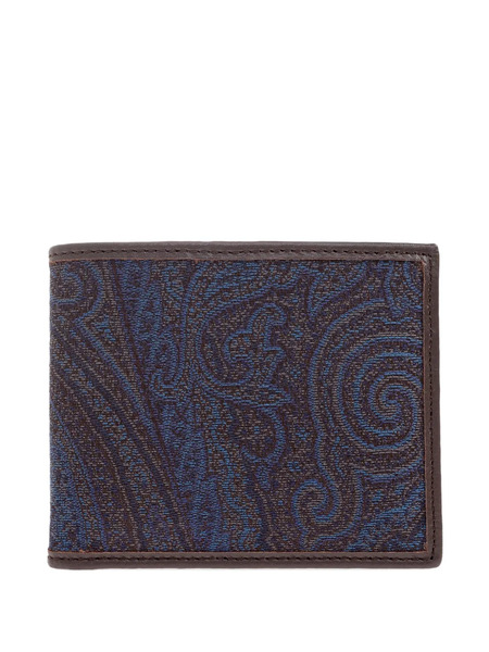  Etro Cartera Essential En Jacquard - Azul 
