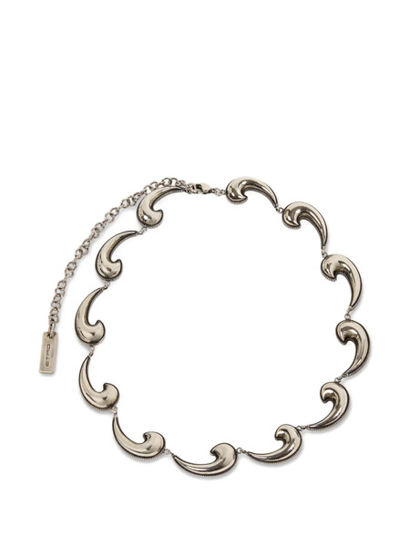  Etro Collar Paisley Mini - Plateado 