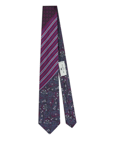  Etro Corbata A Rayas - Morado 