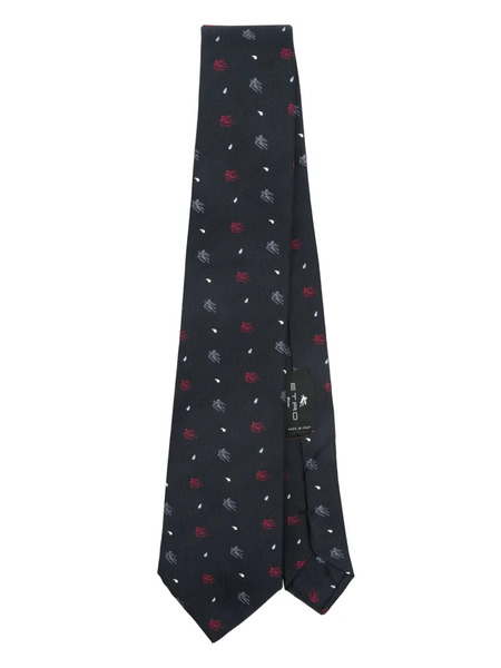  Etro Corbata En Jacquard - Azul 