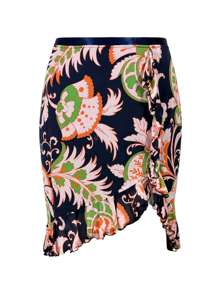  Etro Falda Con Estampado Floral - Azul 