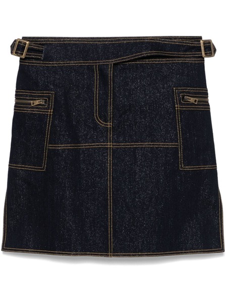  Etro Falda Corta Vaquera - Azul 