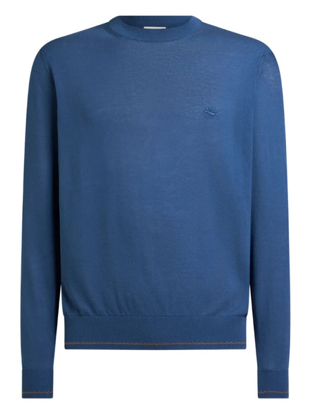  Etro Jersey Con Cuello Redondo - Azul 
