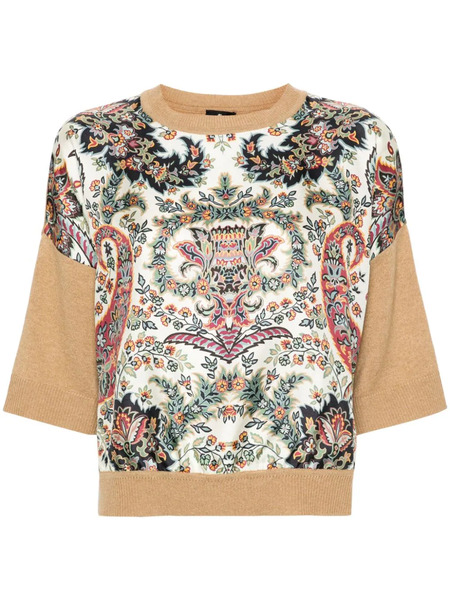  Etro Jersey Con Estampado Floral - Neutro 