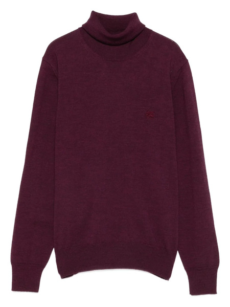  Etro Jersey Con Logo Bordado - Morado 