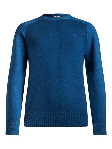  Etro Jersey Con Logo Pegaso - Azul 