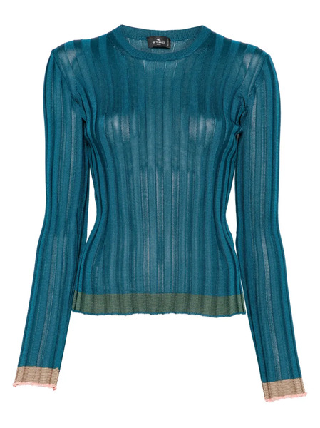  Etro Jersey De Canalé - Azul 