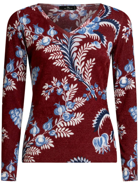  Etro Jersey Estampado - Rojo 