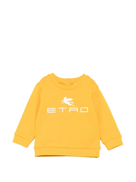  Etro Kids Logo-print Sweatshirt - Amarillo 