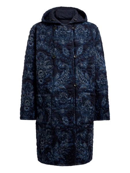  Etro Plumífero Con Capucha - Azul 