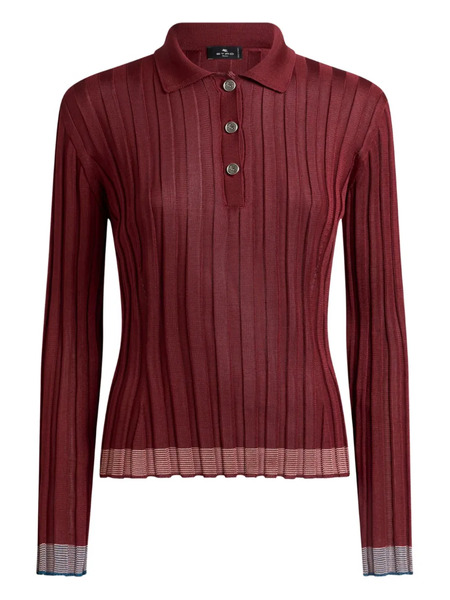  Etro Polo De Canalé - Rojo 