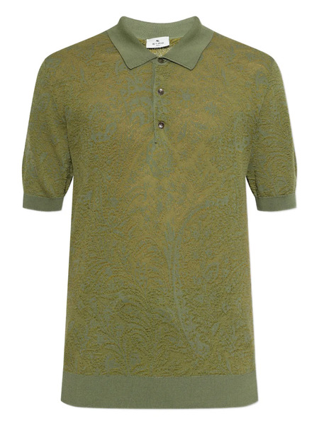  Etro Polo Estampado - Verde 
