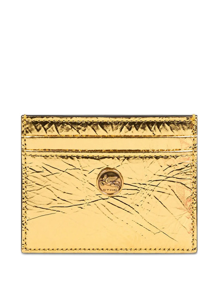  Etro Tarjetero Laminado - Dorado 