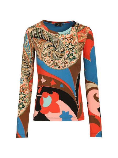  Etro Top De Manga Larga - Azul 
