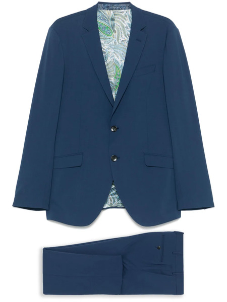  Etro Traje Con Botones - Azul 