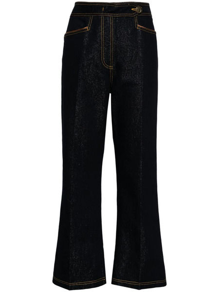  Etro Vaqueros Capri Con Botones Pegaso - Azul 