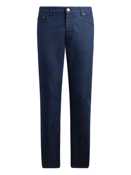  Etro Vaqueros Con Diseño Cinco Bolsillos - Azul 