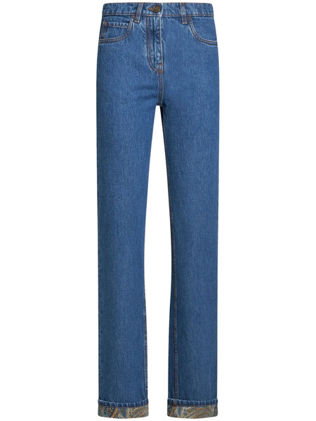  Etro Vaqueros Rectos - Azul 