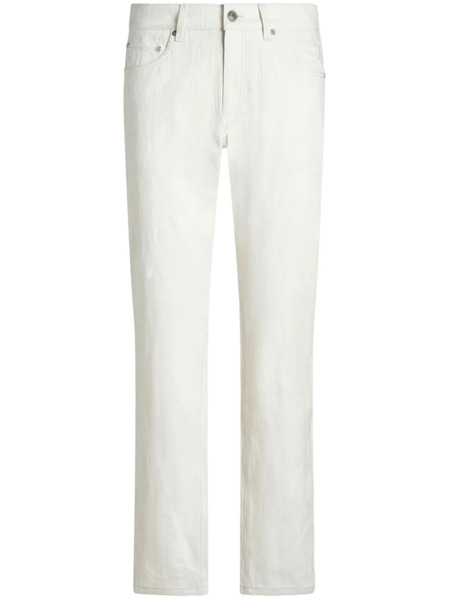  Etro Vaqueros Slim En Jacquard - Blanco 
