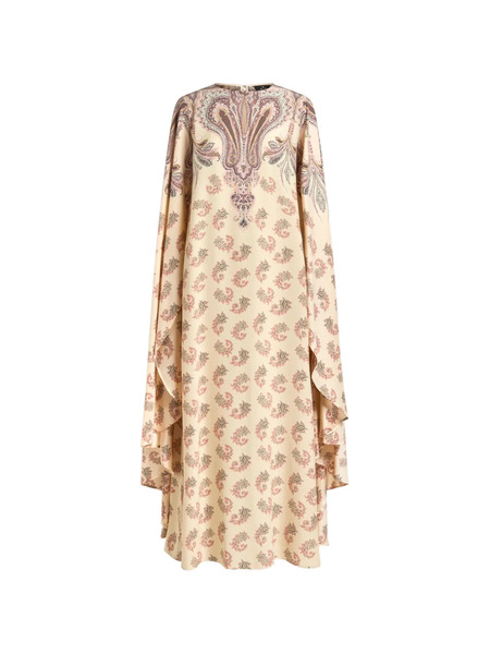  Etro Vestido Estilo Capa Estampado - Neutro 