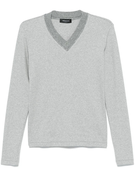  Fabiana Filippi Camiseta De Tejido Jersey - Gris 