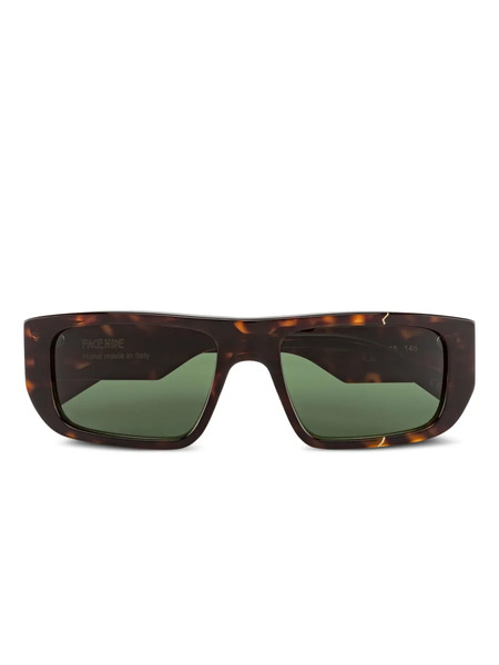  Face Hide Gafas De Sol Con Montura Rectangular - Marrón 