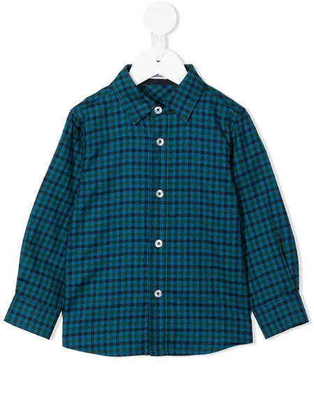  Familiar Camisa A Cuadros Gingham - Azul 