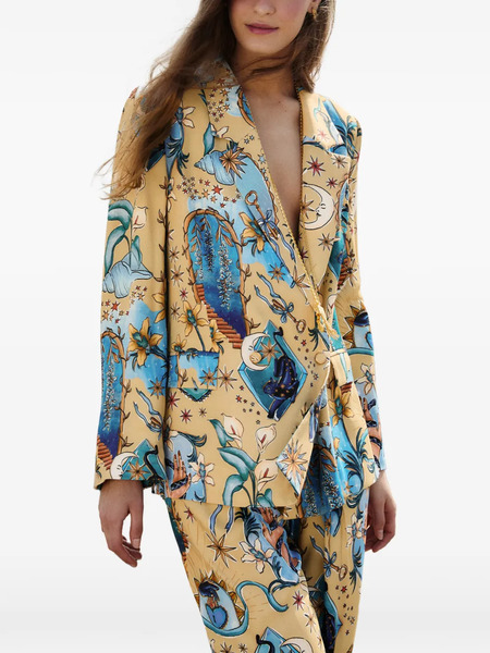  Farm Rio Blazer Sand Mystical Con Estampado - Neutro 