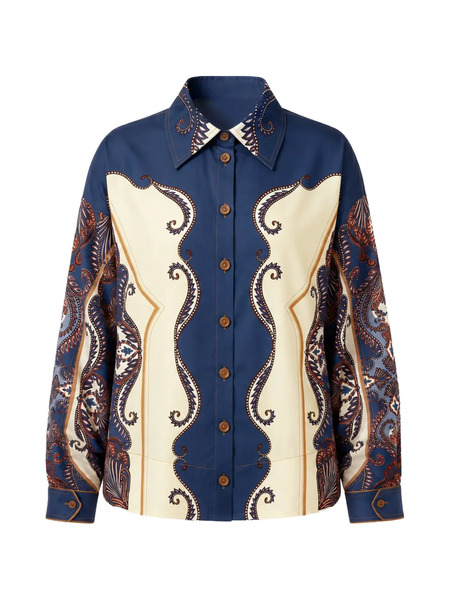  Farm Rio Camisa Sand Arabesque - Azul 