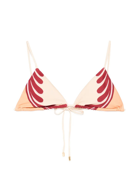  Farm Rio Top De Bikini Con Diseño Triangular - Neutro 