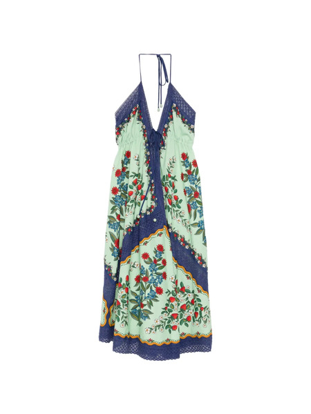  Farm Rio Vestido Largo Fruit Beauty - Azul 