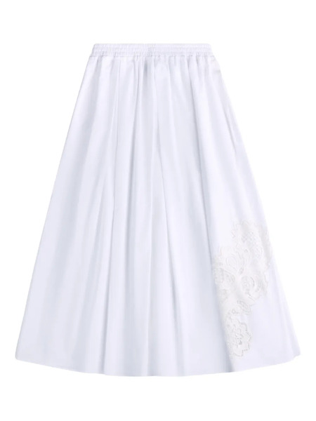  Fay Falda Midi Acampanada - Blanco 
