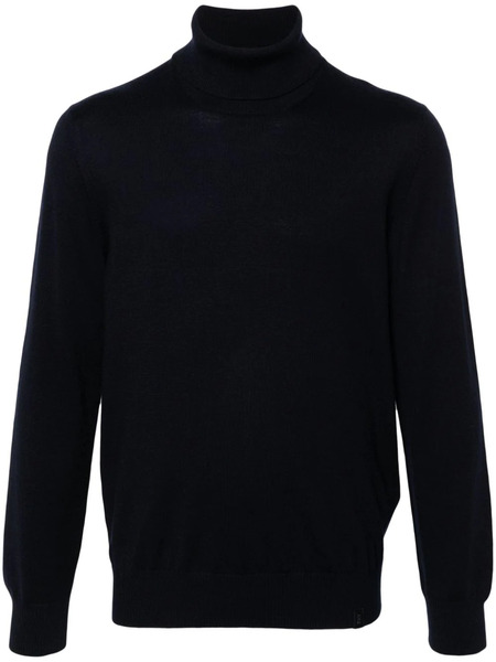  Fay Jersey Con Cuello Alto - Azul 