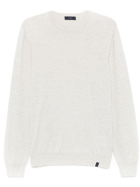  Fay Jersey Con Cuello En V - Neutro 