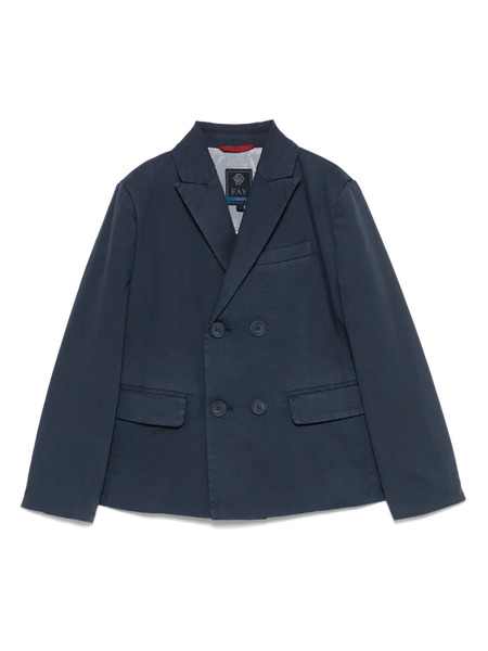  Fay Kids Blazer Con Doble Botonadura - Azul 