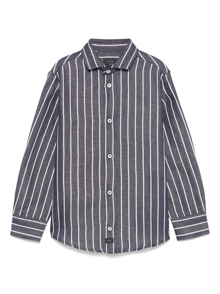  Fay Kids Camisa A Rayas - Azul 